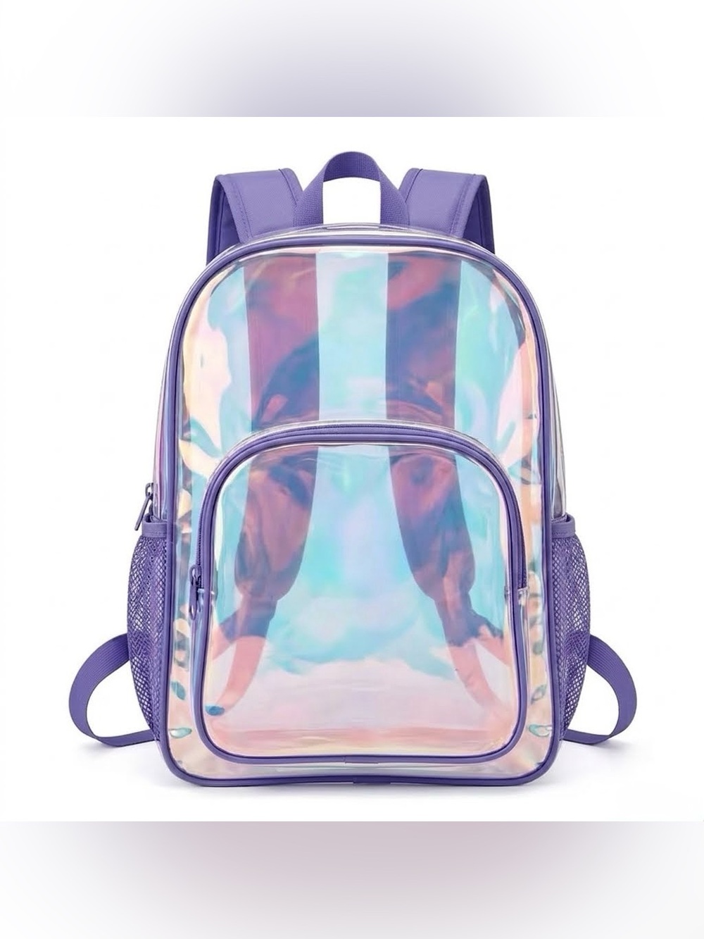 New🔥 Iridescent Purple Holographic Backpack